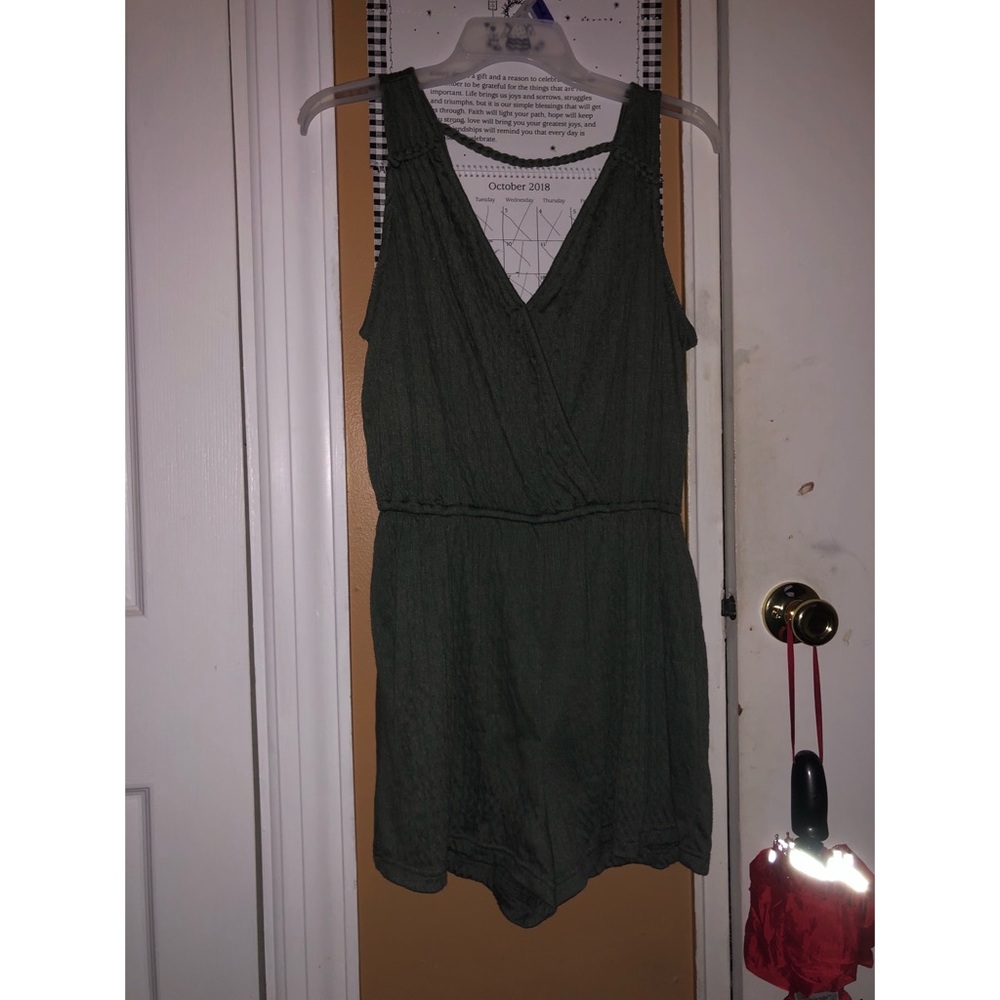 Olive green romper
